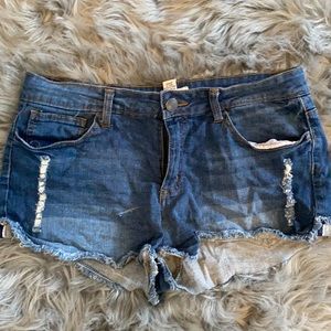 Short denim shorts